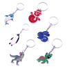 manufacturers supply double side name logo soft hard enamel custom keychain cute animal  keyring