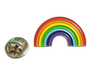 Bisexual Pride Rainbow Enamel Pin Zinc Alloy Lapel Pin LGBT Brooch Badge Metal Collectible Decorative Pin for Backpack Jacket Hat Gift