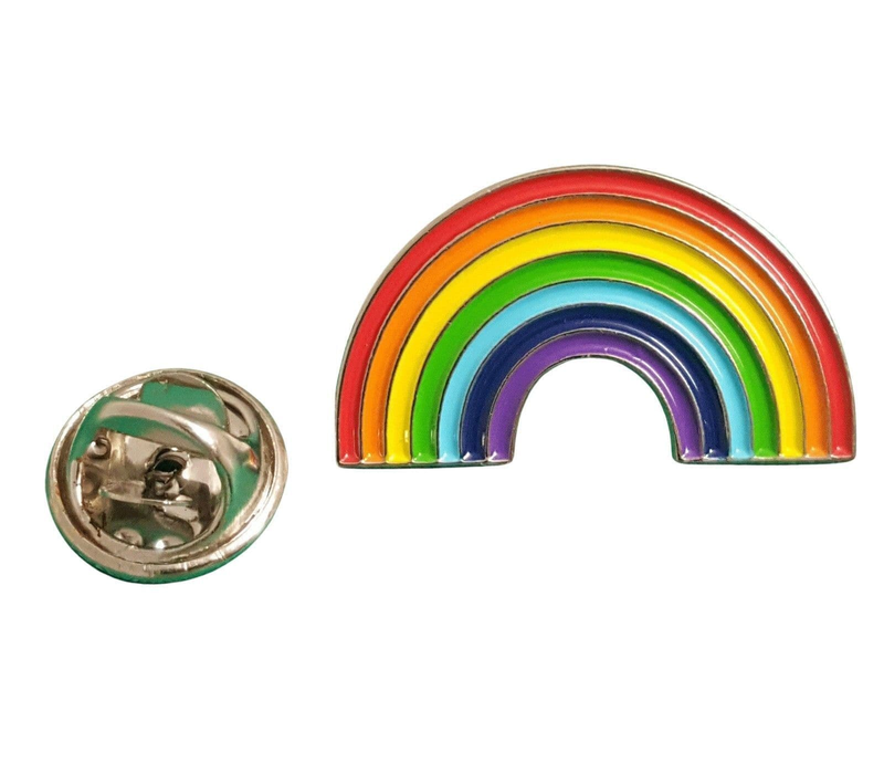 Bisexual Pride Rainbow Enamel Pin Zinc Alloy Lapel Pin LGBT Brooch Badge Metal Collectible Decorative Pin for Backpack Jacket Hat Gift