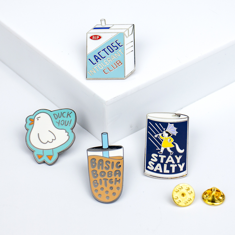 Waterproof UV Printed Lapel Pin with Butterfly Clutch for Uniform Decoration and Souvenirs