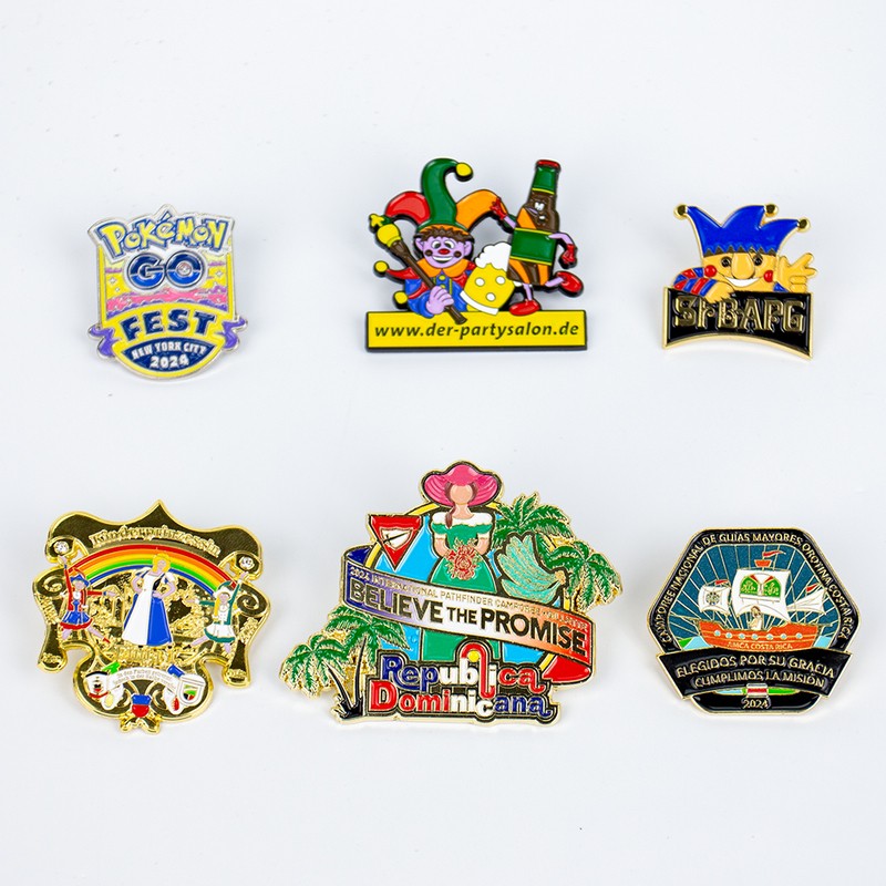 Wholesale Custom Logo Metal Lapel Pin Badge Soft Enamel Personalized Design for Business Souvenirs