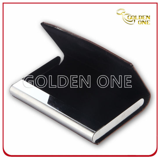 Factory Supply Fine Quality PU Leather Card Case