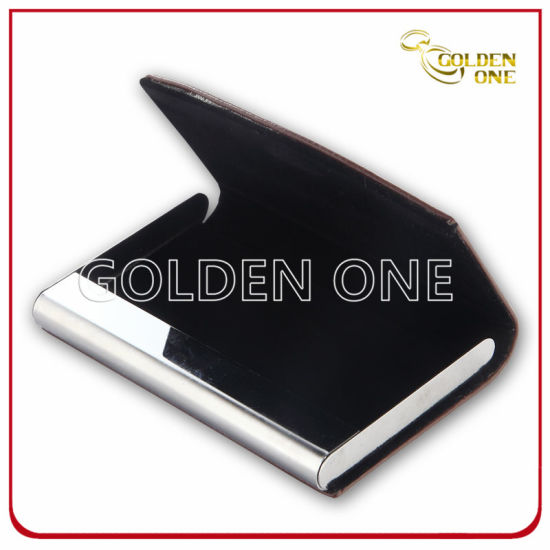 Factory Supply Fine Quality PU Leather Card Case