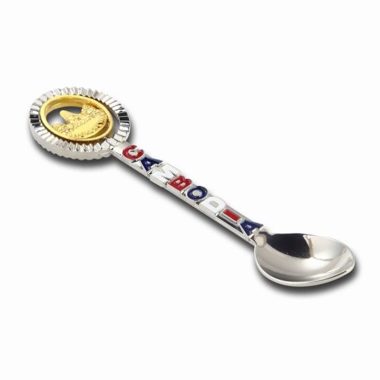 Customized Soft Enamel Head Souvenir Gift Metal Spoon
