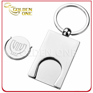 Factory Direct Supply Metal Trolley Coin Holder Key Chain