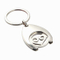 Metal Key Chain Trolley Token for Business Gift