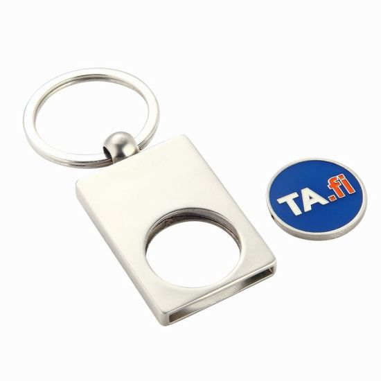 Personalized Pirate Metal Trolley Coin Holder Key Chain