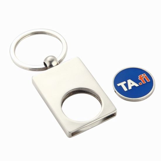 Personalized Pirate Metal Trolley Coin Holder Key Chain