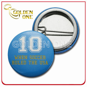 Personalized Design Screen Printed Sport Metal Pin Badge