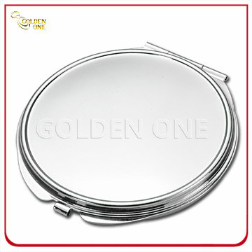 Blank Polish Chrone Circle Shape Metal Compact Mirror