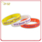 Promotional Gift Custom Recessed Color Fill Silicone Bracelet