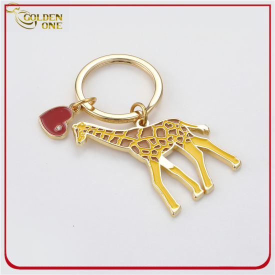 Promotion Gift Rectangle Printed Epoxy Metal Key Tag