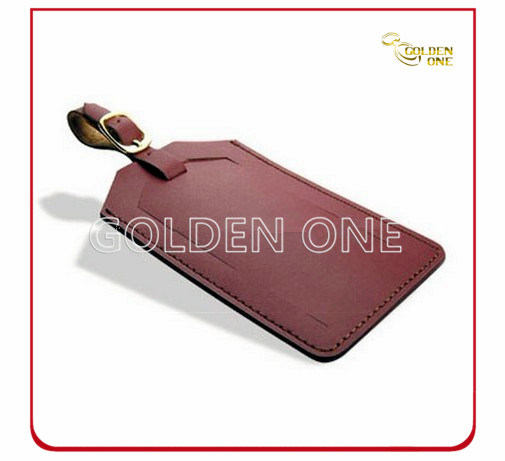 Custom Promotion Gift Genuine Leather Luggage Tag