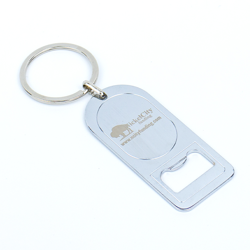Custom Logo Engraved Blank Metal Bottle Opener Keychain with Ring And Card Holder, Ideal for Promotional Giveaways And Events