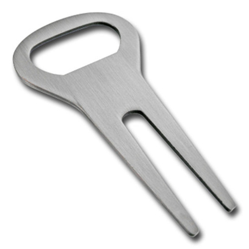 Blank for Custom Logo Zinc Alloy Divot Tool, Golf Divot Fixer Pitch Fork for Promotion Gifts and Golf Events in OPP Bag with Paper Card