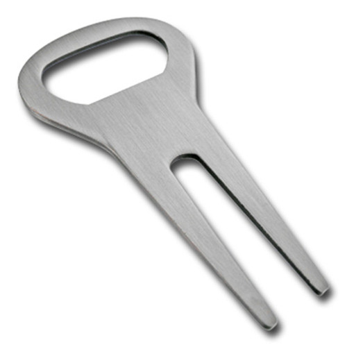 Blank for Custom Logo Zinc Alloy Divot Tool, Golf Divot Fixer Pitch Fork for Promotion Gifts and Golf Events in OPP Bag with Paper Card