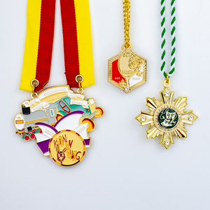 Carnival Festival Medal with Colorful Enamel Zinc Alloy and Velvet Pouch Packaging for Fair Events and Celebration Parties