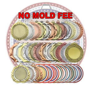 Blank Custom Medal with Plain Copper Surface and OPP Bag Packaging for Personal Engraving and DIY Design Projects