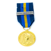 Military Honor Medal with Solid Copper Construction and Sand Textured Back Finish for Combat Veterans and Regiment Awards