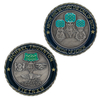 Supreme Valor of Duty Medal of Honor Challenge Coin with Die-Struck High-Relief and Oxidized Silver Finish, Highest Military Honor Commemorative for Honor Displays and Ceremonial Memorials