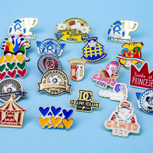 Professional Customised Zinc Alloy Badge All Metal Lapel Pins Brooches Silk Screen Printing Enamelling Custom Metal Maker