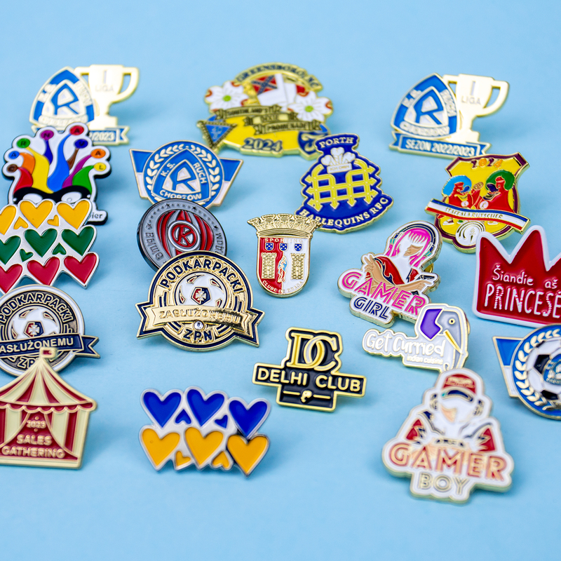 Professional Customised Zinc Alloy Badge All Metal Lapel Pins Brooches Silk Screen Printing Enamelling Custom Metal Maker