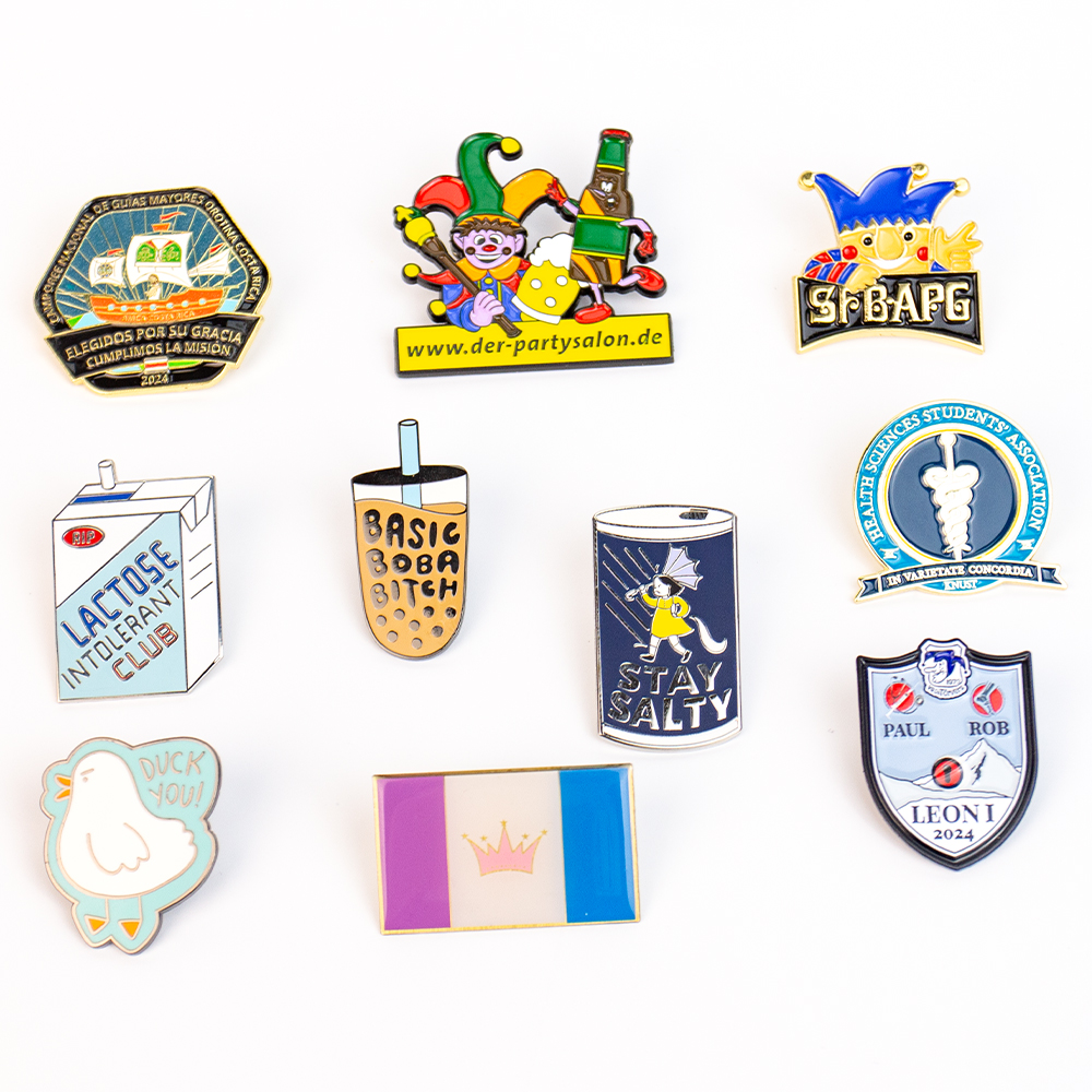 Wholesale Custom Logo Metal Lapel Pin Badge Soft Enamel Personalized Design for Business Souvenirs