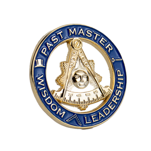 Custom Freemasonry Lapel Pin with Zinc Alloy Embossed Square and Compass Logo for Masonic Members and Ceremonial Events
