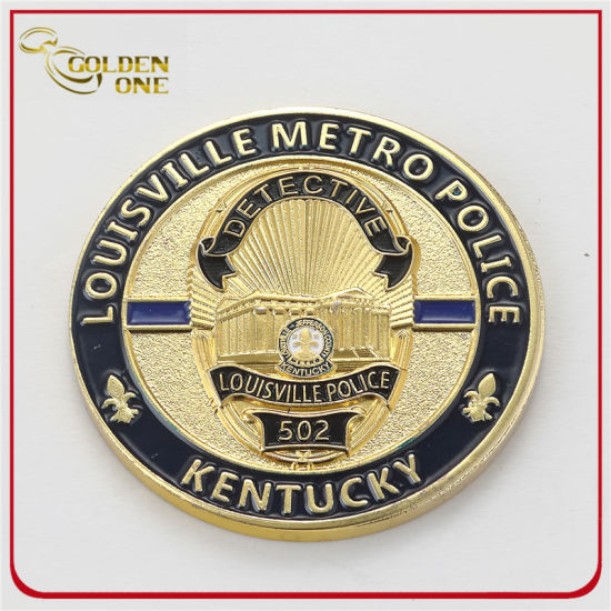 Custom Antique Silver Soft Enamel Metal Challenge Coin with Bottle Opener