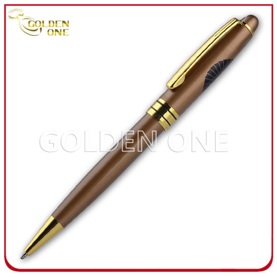Advertising Promotional Click Ball Pen with Rubber Handle