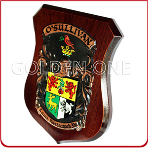 Hot Sales High Quality Wooden Plaque with Metal Badge