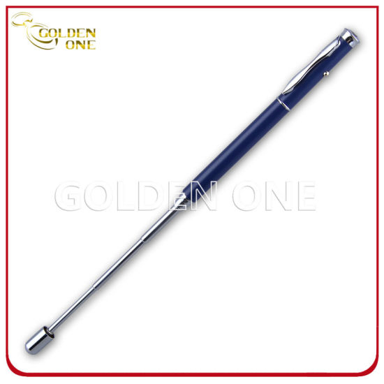 Fancy Style Gift Telescoping Metal Pen with Laser Light