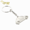 Promotional Gift Heart Shape Blank Nickel Plated Metal Key Holder