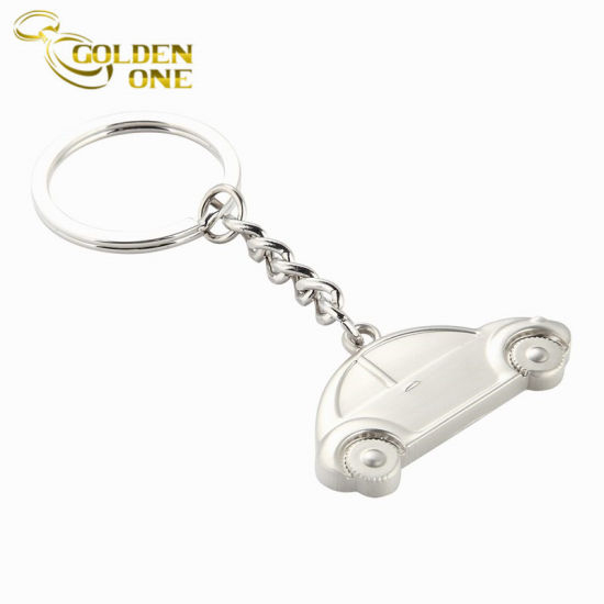 Promotional Gift Heart Shape Blank Nickel Plated Metal Key Holder