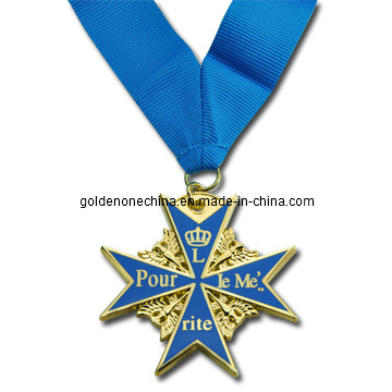 Custom 2D Design Antique Copper Finish Metal Medal