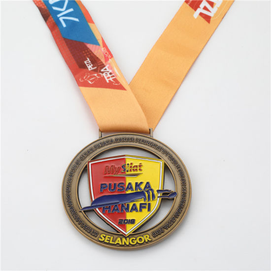 Custom Fancy Design Soft Enamel Runing Sport Medallion