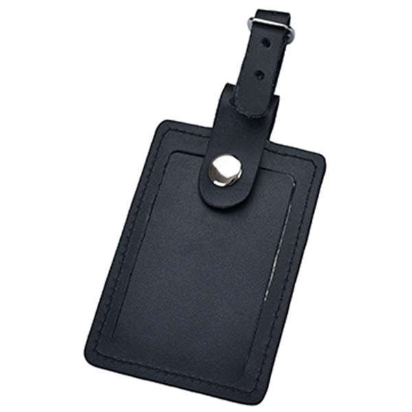 Creative Custom Design Gold Silver Stamp PU Leather Luggage Tag