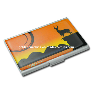 Promotion Hot Stamped Leather Name Card Case