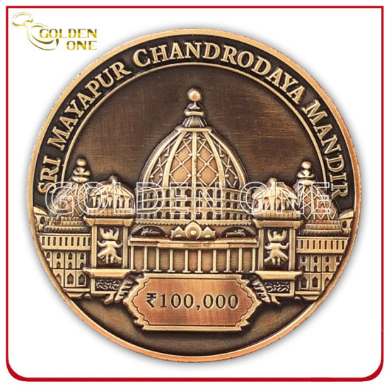 Custom Gold Plated & Sandblasted Finish Military Army Coin
