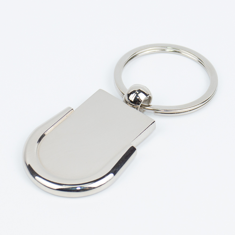 Bulk Order Economical Blank Keychain for Promotional Use, Supports Paper Sticker and Normal Laser Logo, Standard Packing with OPP Bag and Paper Card