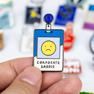 Corporate Metaphor Lapel Pin Executive Saddle Design Badge Symbolizing Leadership Burden, Responsibility and Strategic Endurance