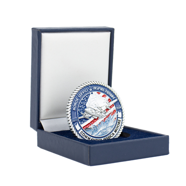 Silk-Screened Multicolor Florida Department Legion Challenge Coin with Unity Slogan Design, State Organization Cohesion Commemorative for State Convention and Team Building Events