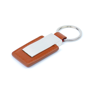 Personalized Laser Engraving Logo Sublimation Blank Faux Leather Key Chain Custom Pu Leather Keychain