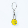 Metal Promotion Custom EURO GERMAN UK POUND Removable Personalized Metal Shopping Coin Trolley Cart Token Keychain