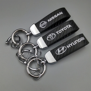 Durable PU Leather Keychain for Car Keys Heat Transfer Printing Promotional Souvenir Customizable Design