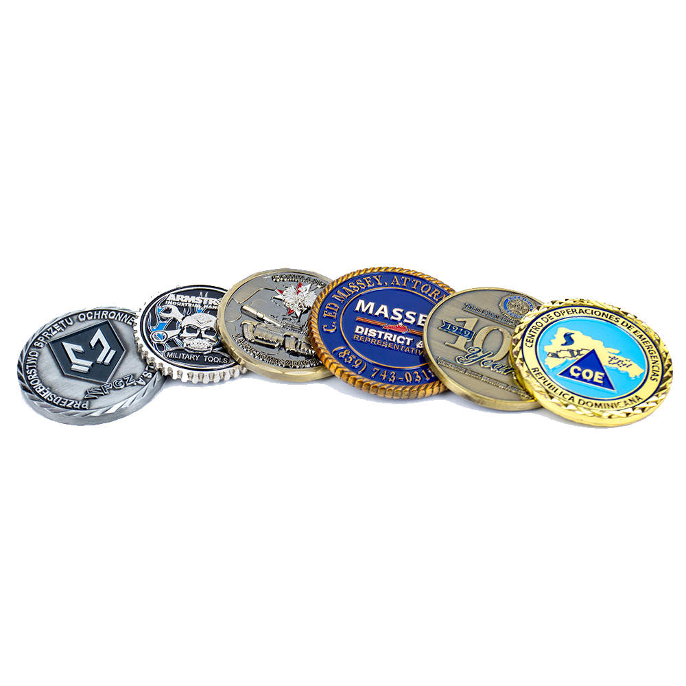 Premium Zinc Alloy 3D Engraved Corporate Logo Souvenir Gift Custom Challenge Coin