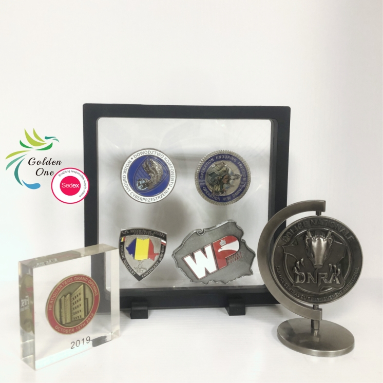 Custom Logo Coins Collection Gift Knight Templar Challenge Coin Brother Religious Red Cross Commemorative Coin Gift