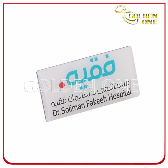 Customized Full Color Printed Stainless Iron Brass Enamel Lapel Pin with Epoxy