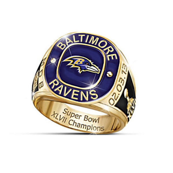 Promotion Gift Custom Creative Jewelry Super Bowl Sport Team Cheering Friendship Championship Metal Champion Ring