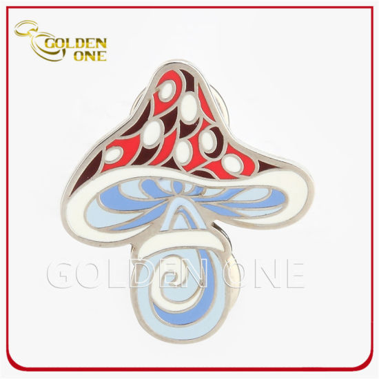 Custom Shiny Nickel Die Struck Hard Enamel Metal Pin Badge
